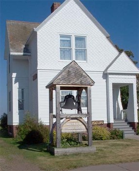 The Cook County Historical Museum, formerly a lightkeeper's house.