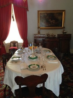 The dining room in the Woodrow Wilson Boyhood Home