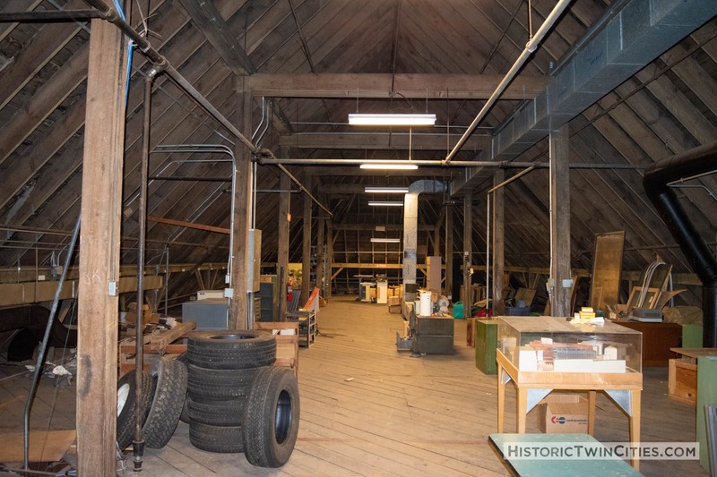 The attic in the tower, previously used for storage, is being transformed into an event space