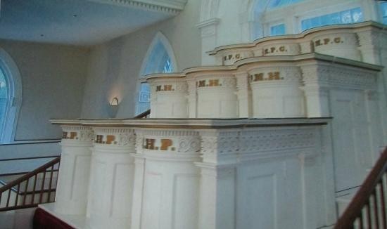 Pulpits in the temple. Here is where Jesus Christ, Moses, Elijah, and Elias are said to have appeared to Joseph Smith and Oliver Cowdry.