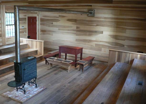 interior of schoolhouse