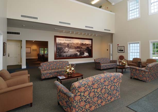 Lobby of LDS Visitors Center in Kirtland. 