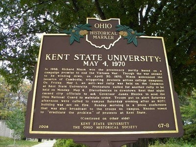 This marker was erected in 2006 by the University and the Ohio Historical Society. 