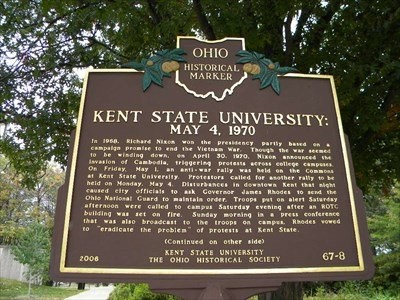 This marker was erected in 2006 by the University and the Ohio Historical Society.