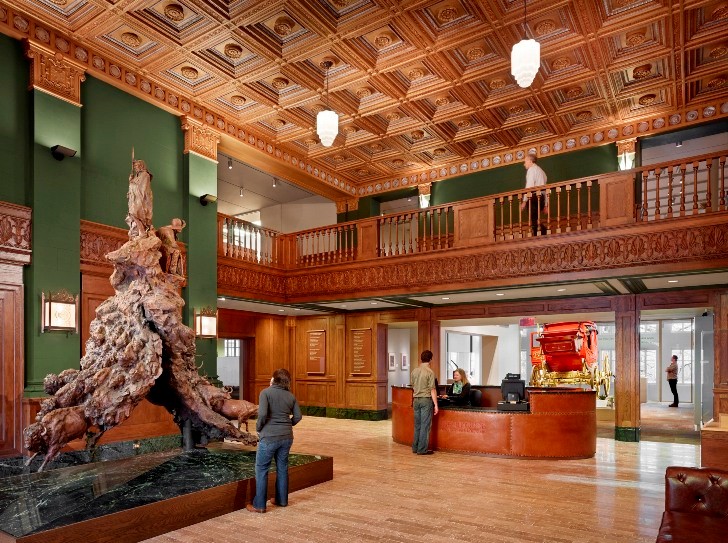 Interior of the Briscoe Western Art Museum (Photo courtesy of the Briscoe Western Art Museum)