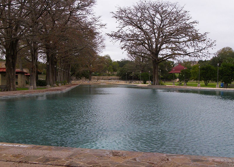 Spanish colonists set this land aside for public use shortly after establishing a mission at San Antonio.