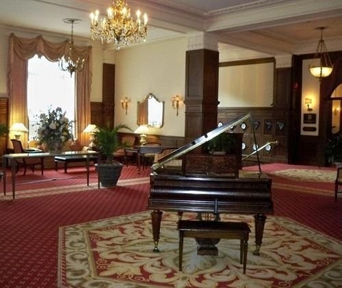 This lobby piano was just one of hundreds of items auctioned off in 2017.  