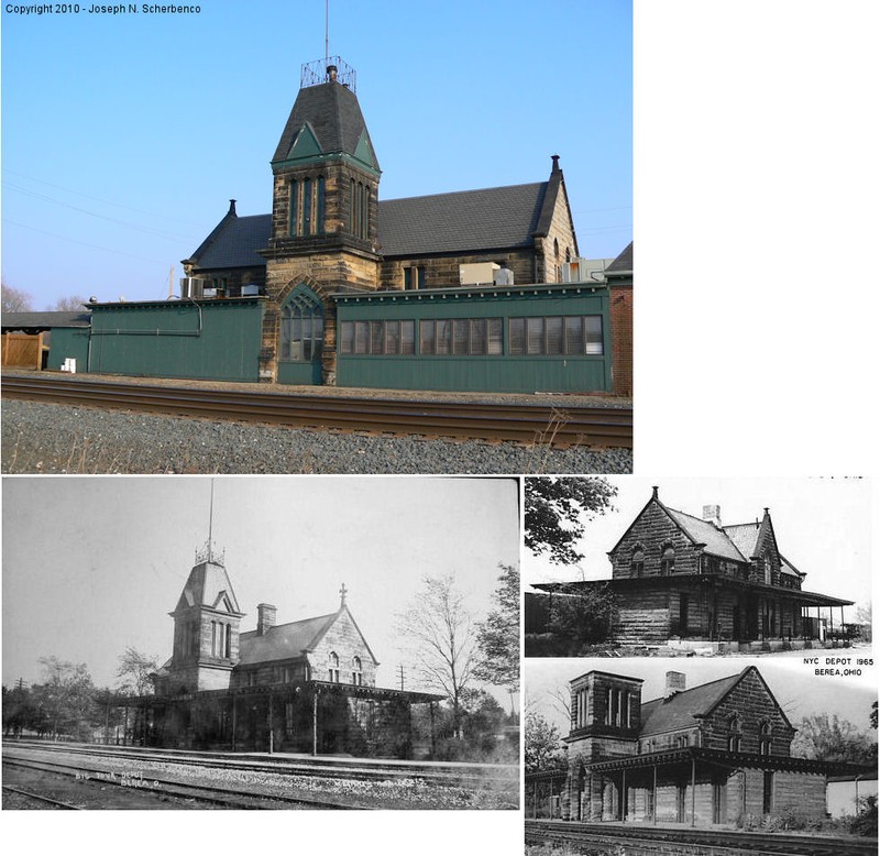 Various photos of Depot. One is current, one is undated and two are from 1965
