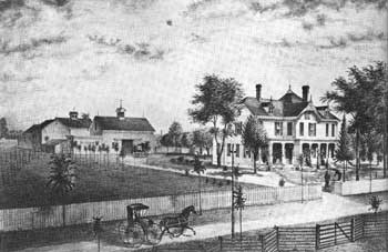 1880 rendering of Lawnfield.