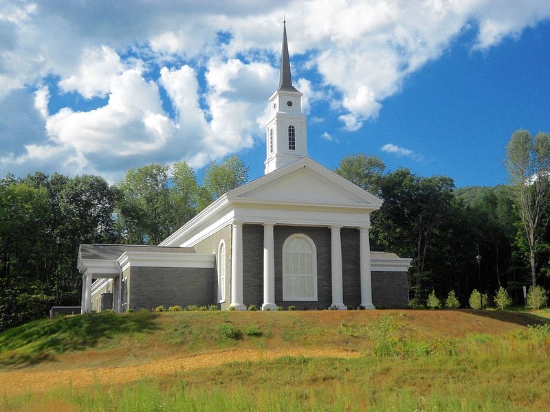 New church building constructed on the site