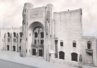 undated photo, believed to have been taken a few years completion, of the Masonic Hall/Cultural Center