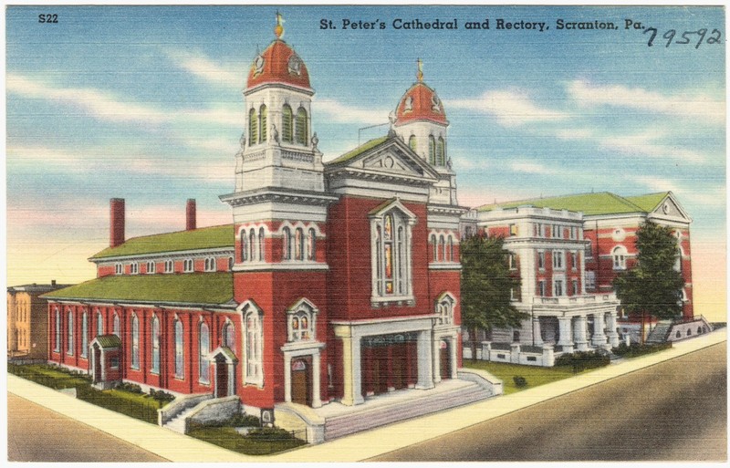 1930-1945 colored postcard of St. Peter's. Courtesy of the Boston Public Library,Tichnor Brothers Postcard Collection