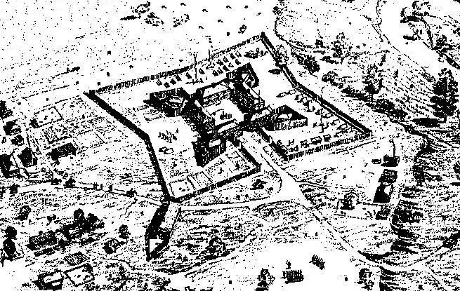 A rendering of how the fort may have looked in 1794