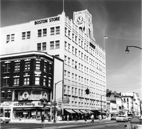 Exterior of Boston Store in 1960s