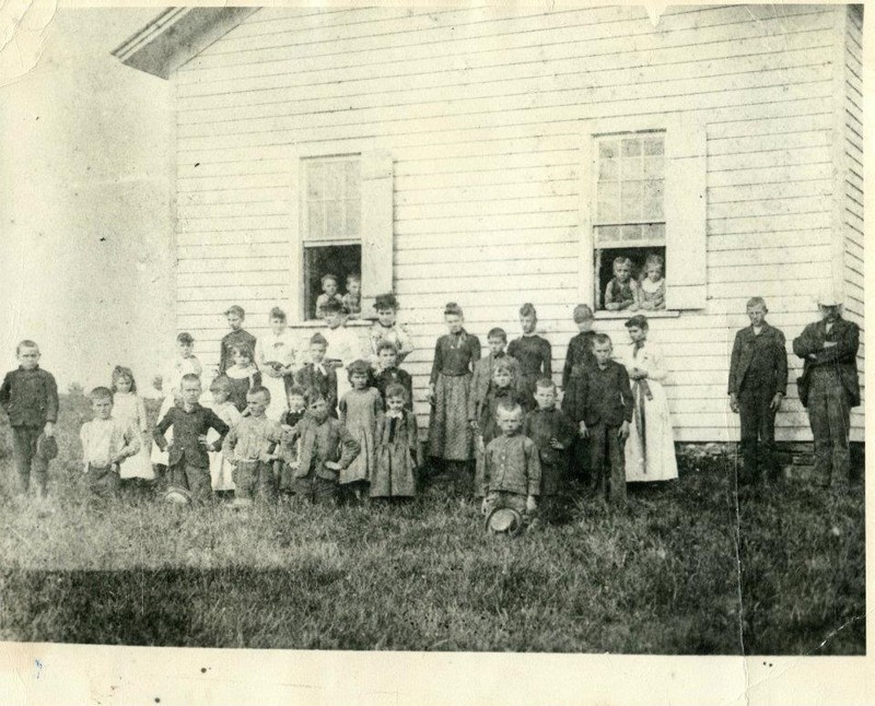 Hornby School and class and faculty circa 1890