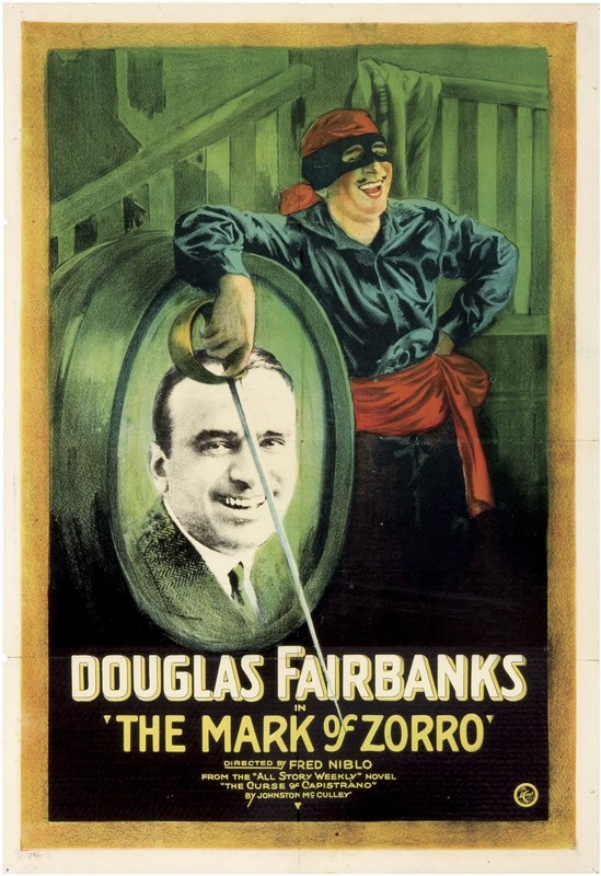 1921 movie poster for The Mask of Zorro