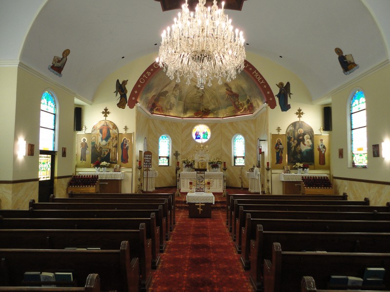 The church's interior.