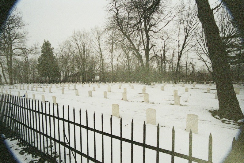 The Civil War cemetery on Johnson's Island.