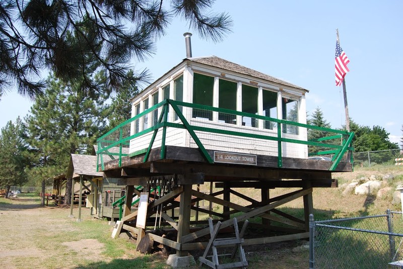 Replica fire lookout station.