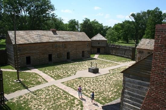 A view inside the fort