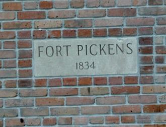 Entrance to Fort Pickens.