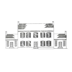 Original appearance of the Belle Meade mansion.