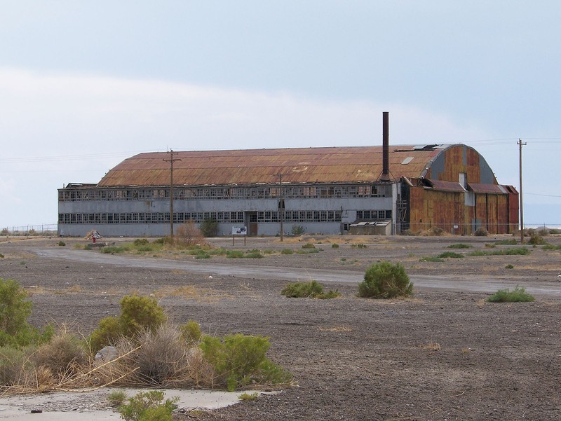 The hangar that once housed the Enola Gay.