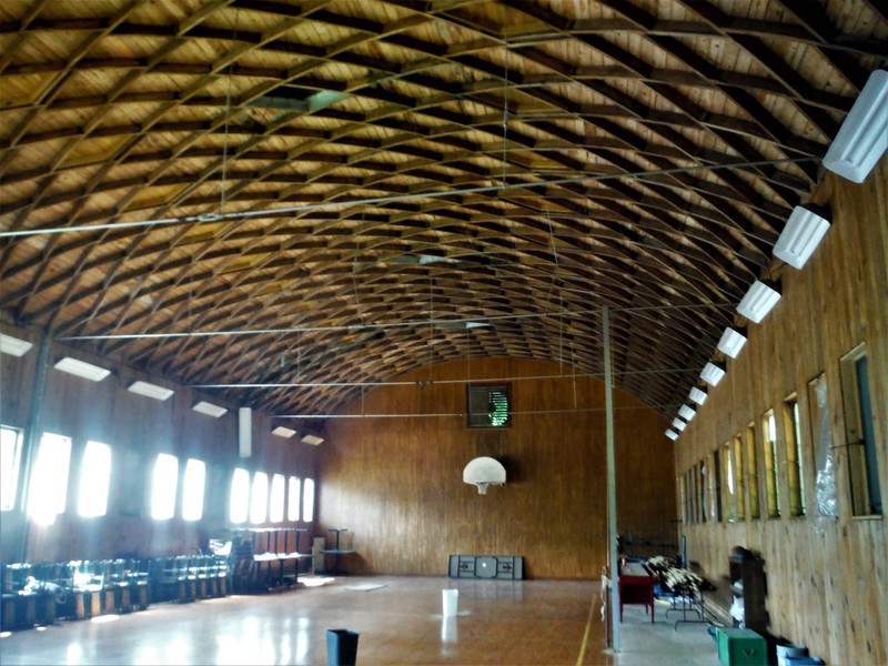 The Gymnasium of the historic Alton Box Board Company Club at Current River State Park