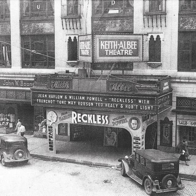 The theater in 1935, showing "Reckless"