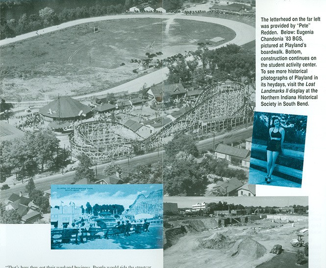 An overview of the amusement park.