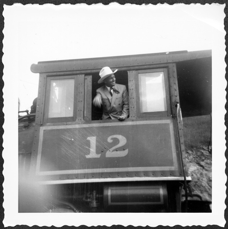 Country legend Gene Autry with Engine 12