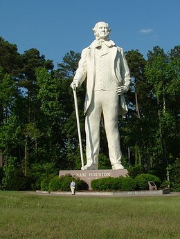 Sam Houston Statue. The Visitor's Center provides guided tours Monday through Friday from 9-5pm, Saturday from 10-5pm, and on Sunday from 11-5pm. 