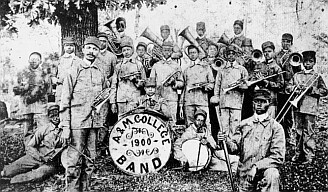 W.C. Handy, ca. 1900, Director of the Alabama Agriculture & Mechanical College Band