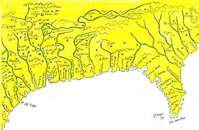 A map probably used by Luna and other Spanish explorers of the area