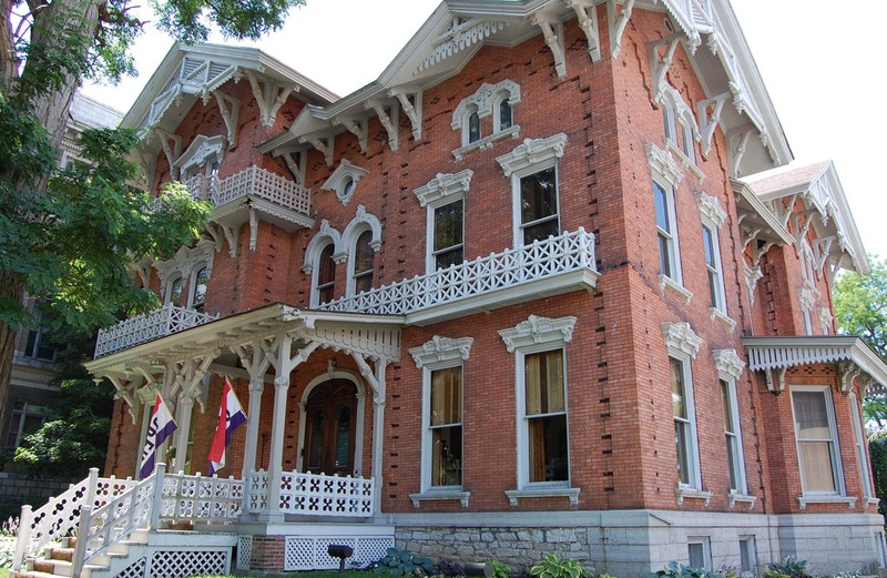 The Paddock Mansion was built in 1876 in the Eastlake style. It has been the home of the Jefferson County Historical Society.