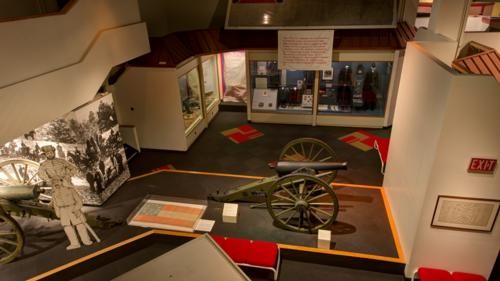 The museum's collection of uniforms, weapons, and battle flags from the Civil War is one of the largest in the nation