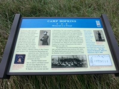 Camp Hopkins marker