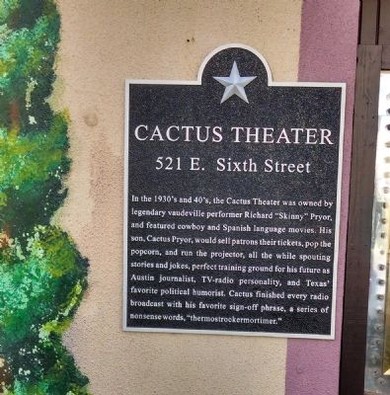 Cactus Theatre historical marker