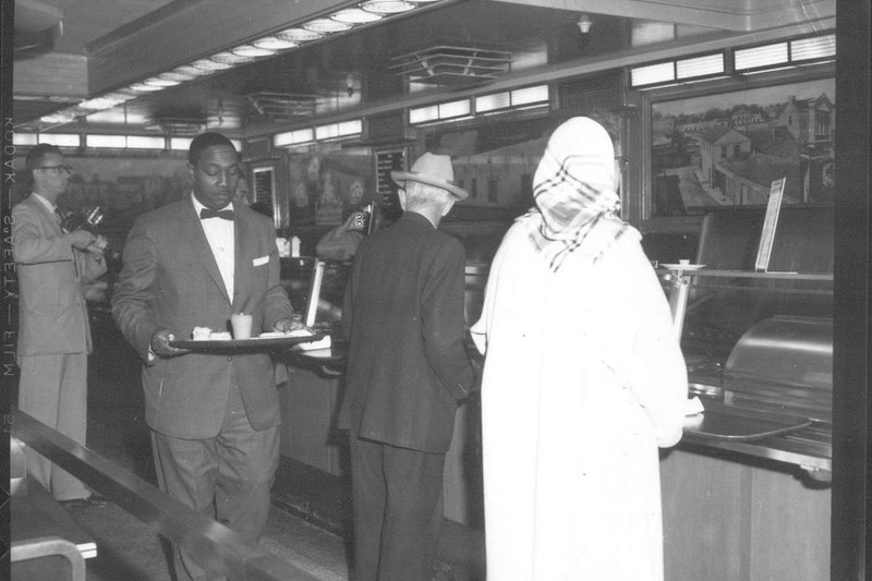 First day of lunch counter integration at Woolworth's in San Antonio