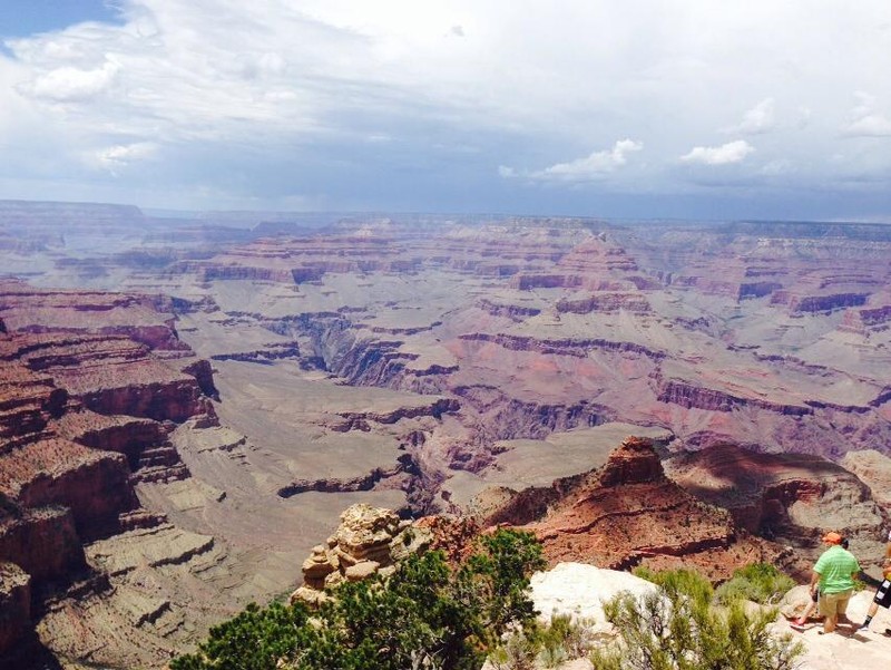  The canyon reaches down over a mile in some spots.