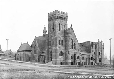 The Church prior to 1950 with tower