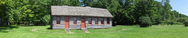 Steuben's replica log cabin