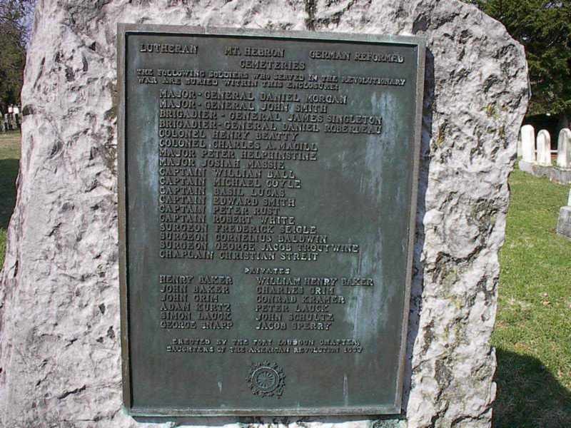 List of Revolutionary soldiers buried at Cemetery