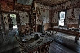 Inside of a home in Garnet Ghost Town