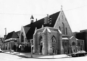 St. Marks Church circa 1950s after tower fell