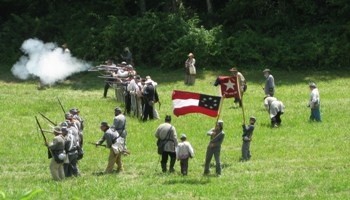 Battle of the Burg reenactment