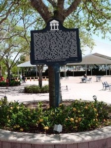 The city of West Palm Beach erected this marker in 1999. 