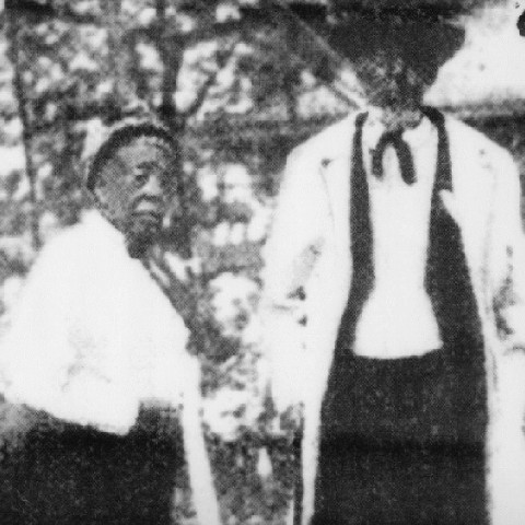 another undated photo of Jane Manning James. She is with her husband Isaac. May have been taken a short time before his death in 1891.