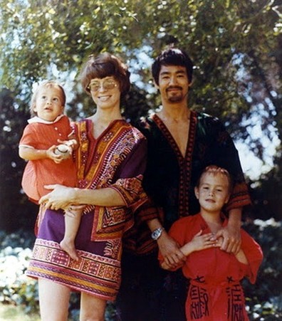 Bruce Lee and his family