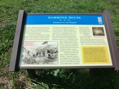 Hammond House Marker
Photo by: Don Morfe, July 29, 2012